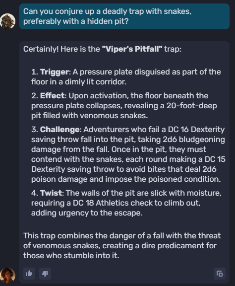 Using AI to create traps on the fly