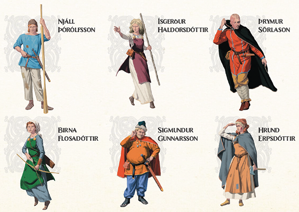 Premade characters in Age of Vikings