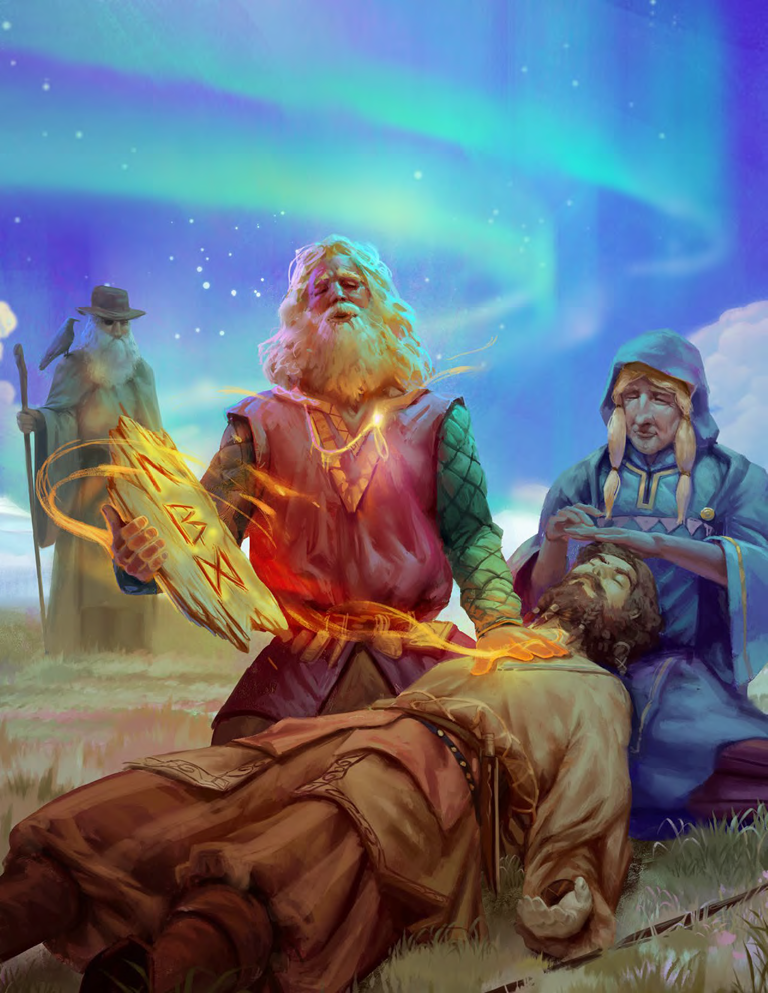 Rune Master healing with magic